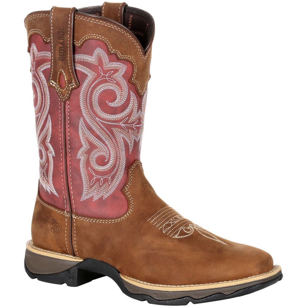Durango Lady Rebel DRD0349 Womens Western Boots Briar Brown Rusty Red