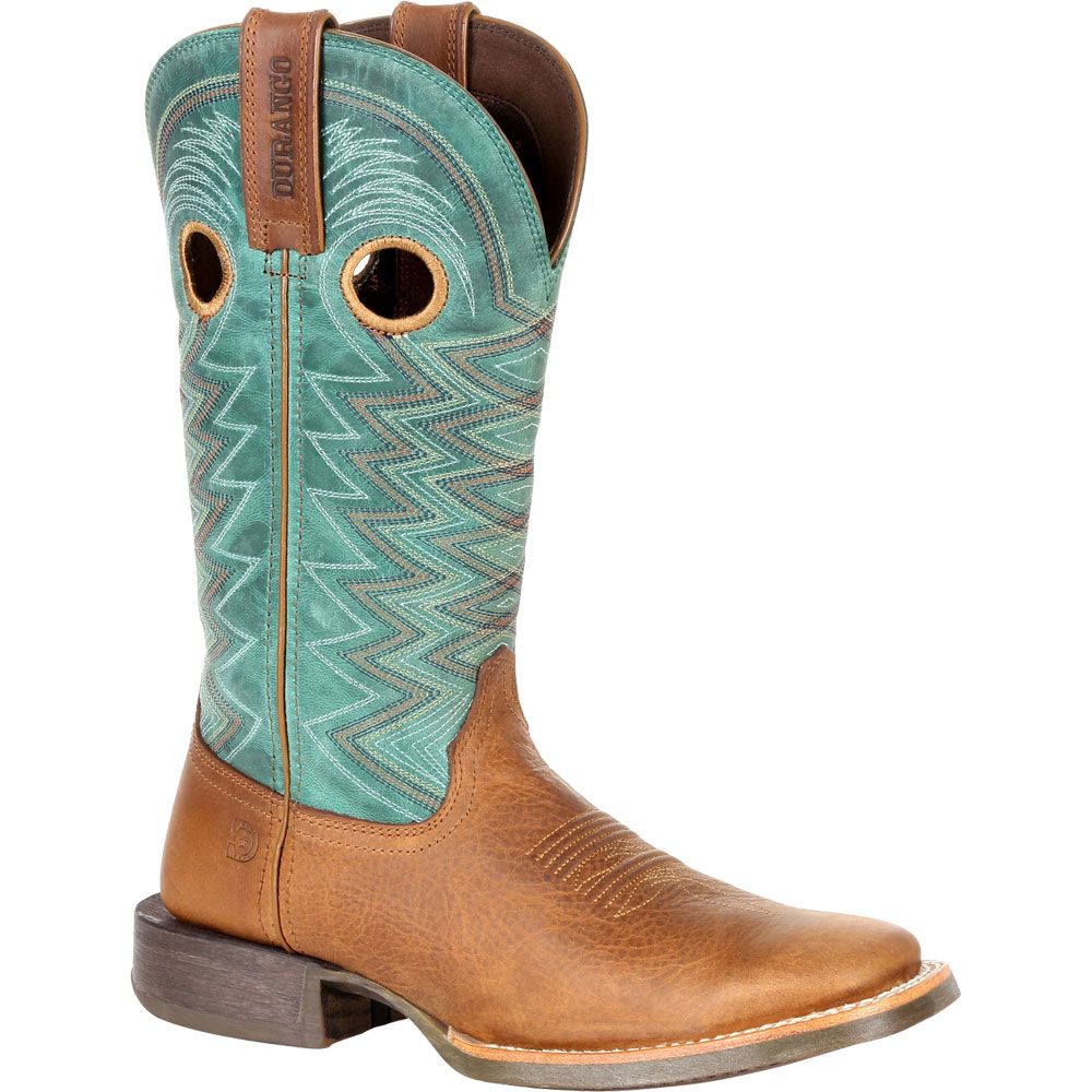 Durango Lady Rebel Pro Teal Womens Western Boots Wheat Tidal Teal