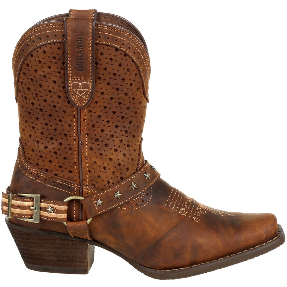 Durango Crush Western Boots Shoes - Womens Bomber Brown