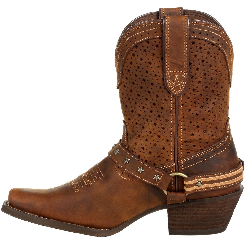 Durango Crush Ventilated Womens  Western Boots Bomber Brown Back View