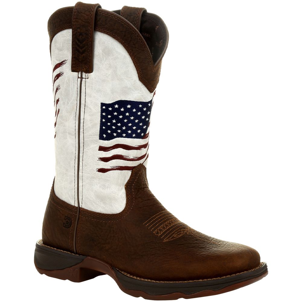Durango Lady Rebel DRD0394 Womens Western Boots Bay Brown White