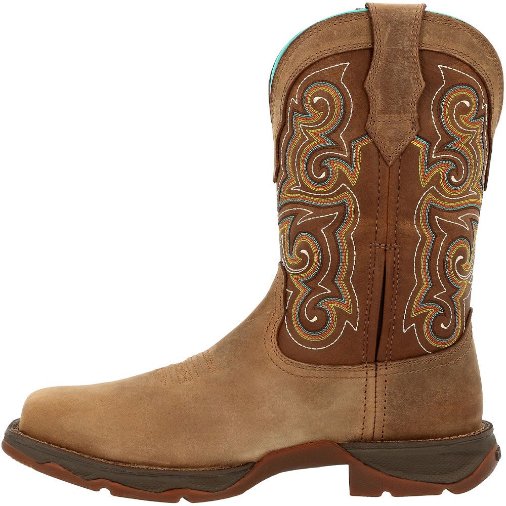 Durango Lady Rebel Dusty Brown Womens Composite Toe Work Boots Dusty Brown Back View