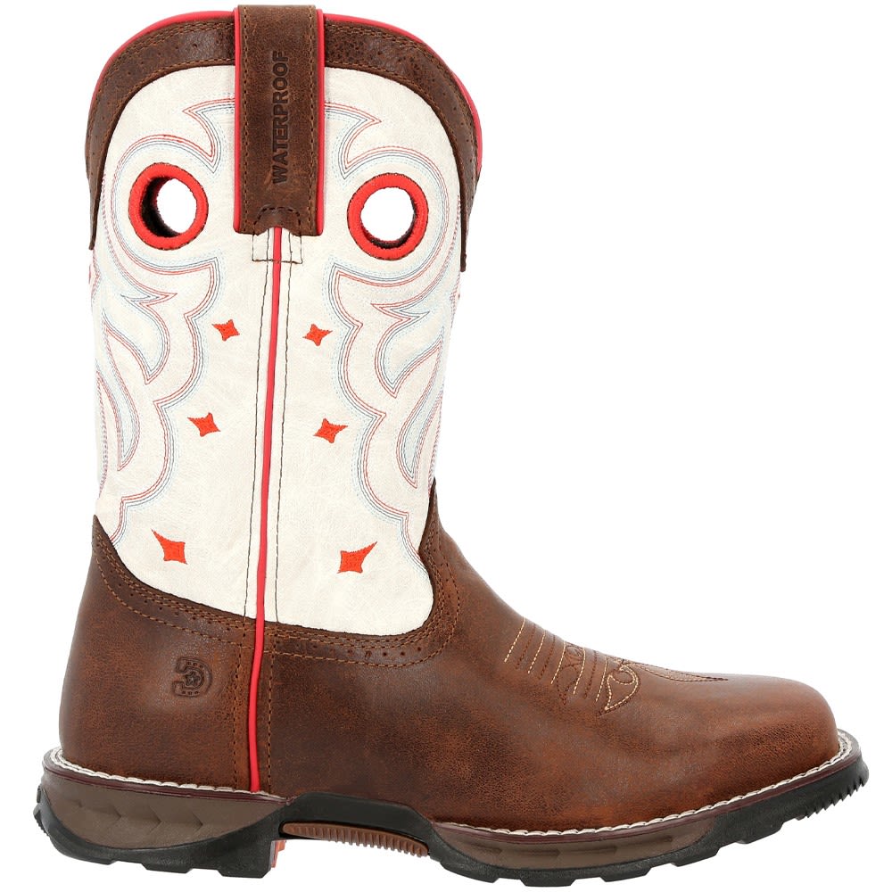 Durango Maverick DRD0418 Womens Western Boots Sable Brown White
