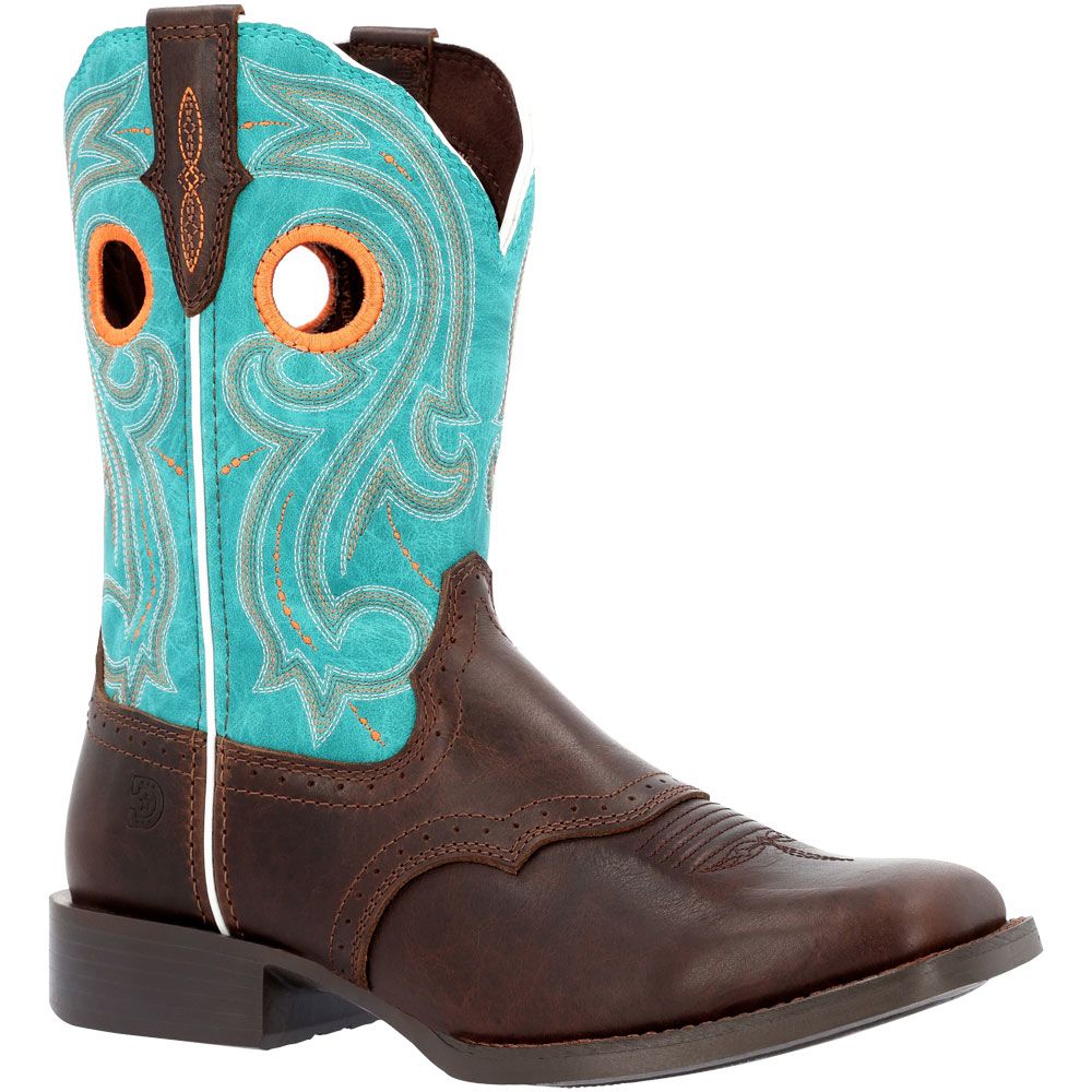 Durango Westward DRD0446 Womens Western Boots Hickory Turquoise