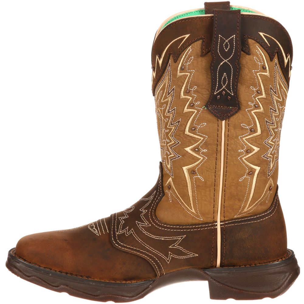 Durango Lady Rebel RD4424 Let Love Fly Womens Western Boots Nicotine Brown Back View