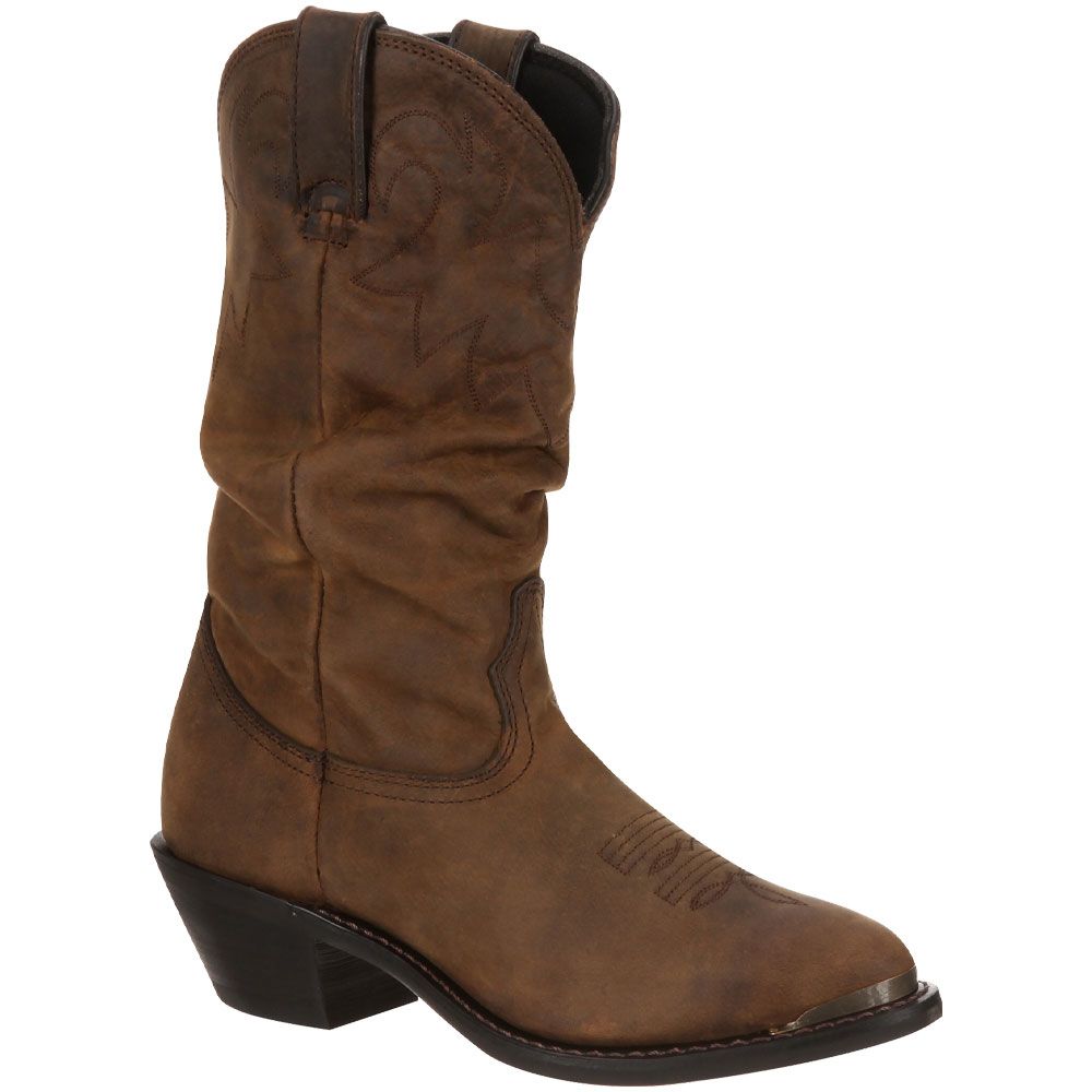 Durango Distressed Slouch Womens Western Boots Distressed Tan