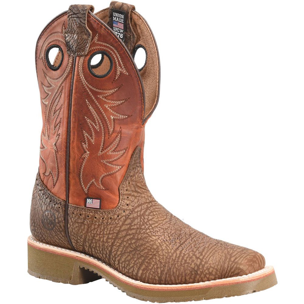 Double H DH4564 Luis  Wide Toe Work Boots - Mens Light Brown
