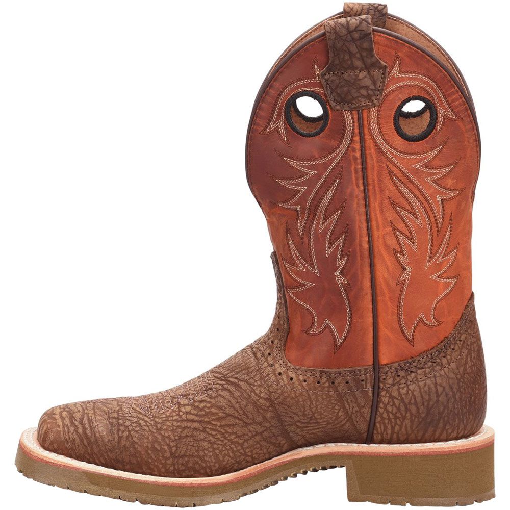 Double H DH4564 Luis  Wide Toe Work Boots - Mens Light Brown Back View
