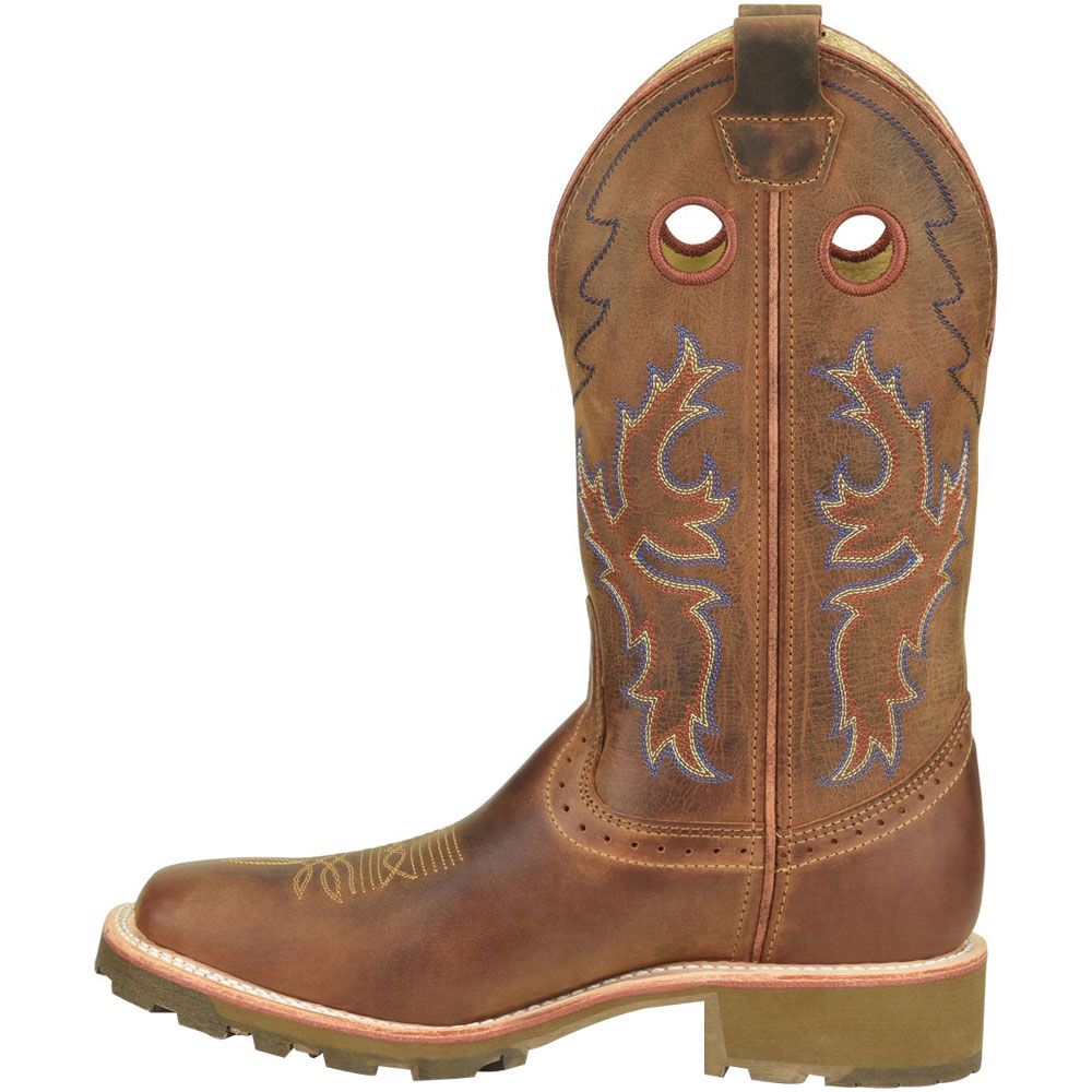 Double H DH4647 McDorman Soft Toe Work Boots - Mens Light Brown Back View