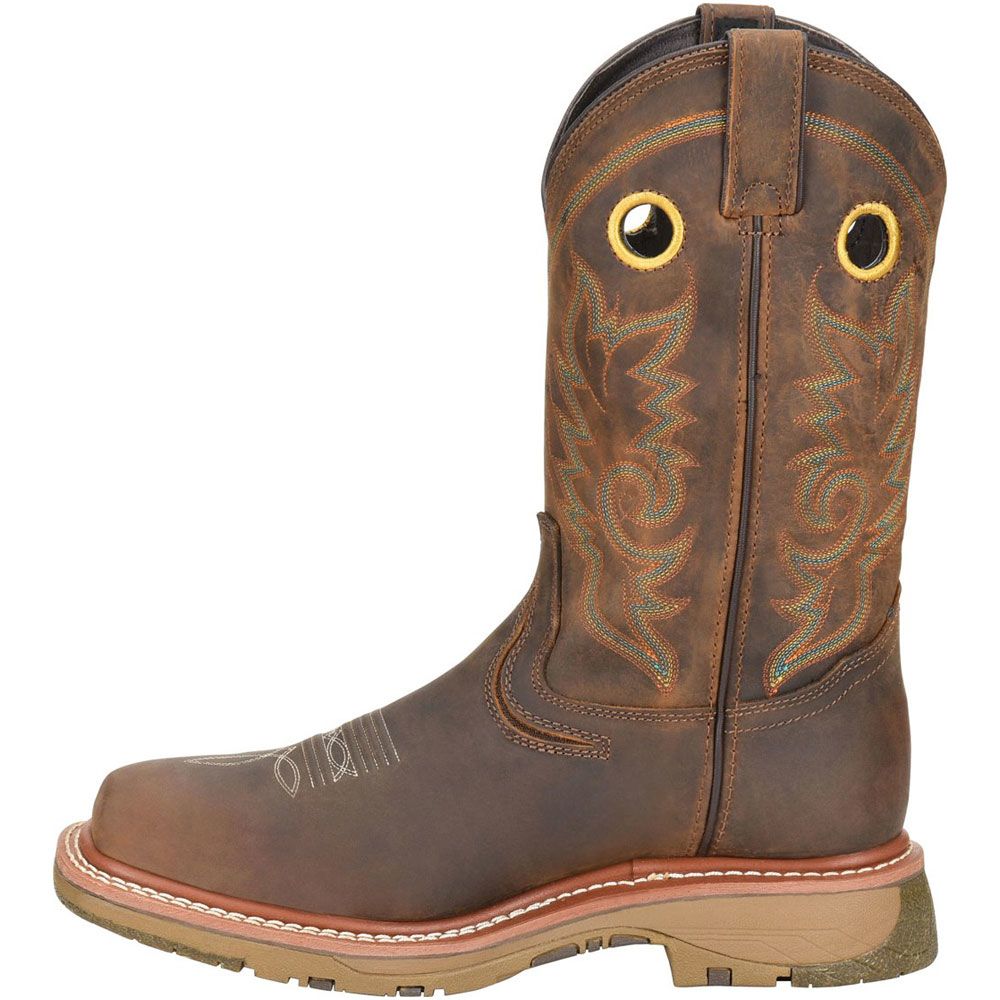 Double H Dh5241 Western Boots Shoes - Mens Light Brown Back View