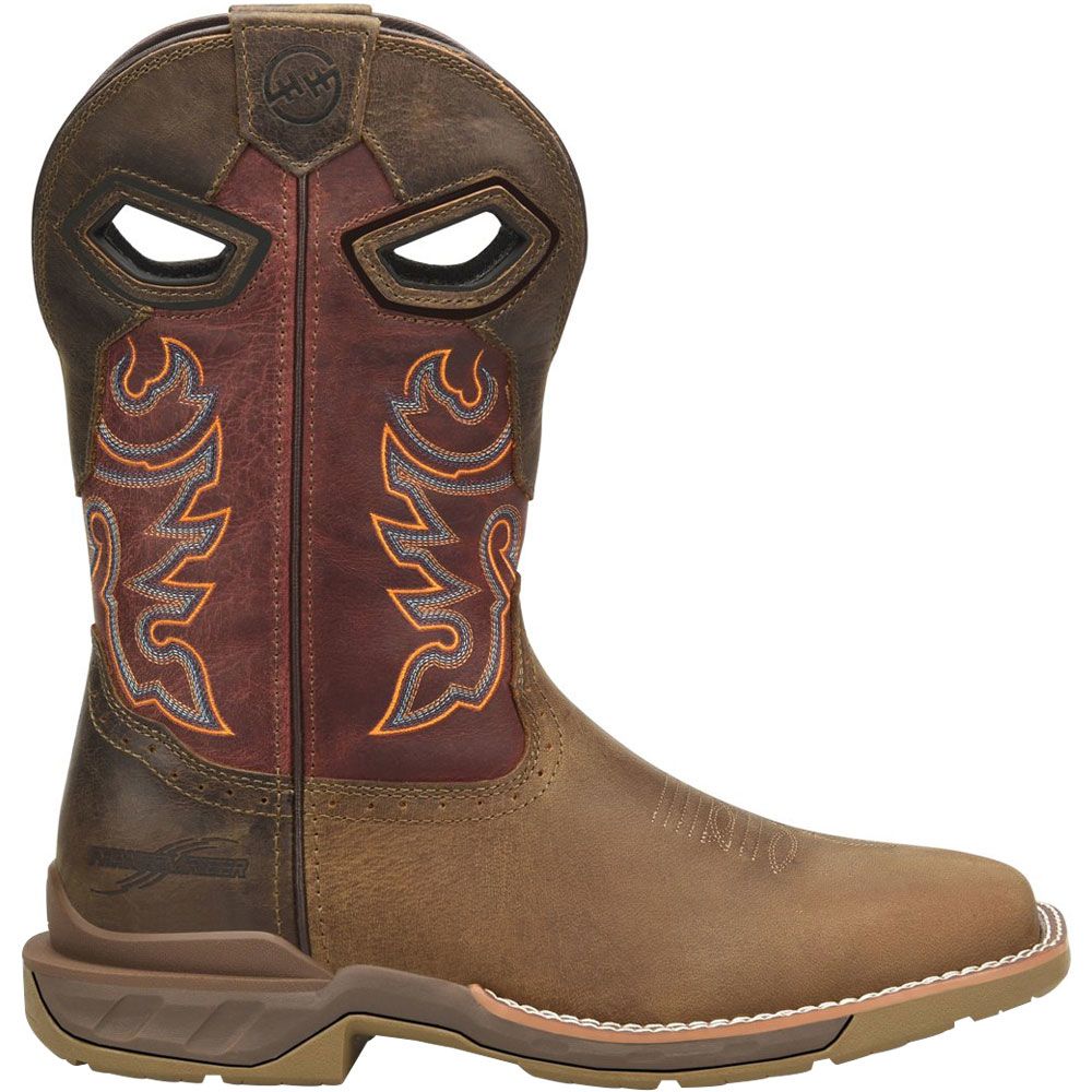 Double H DH5369 Alridge Non-Safety Toe Work Boots - Mens Medium Brown