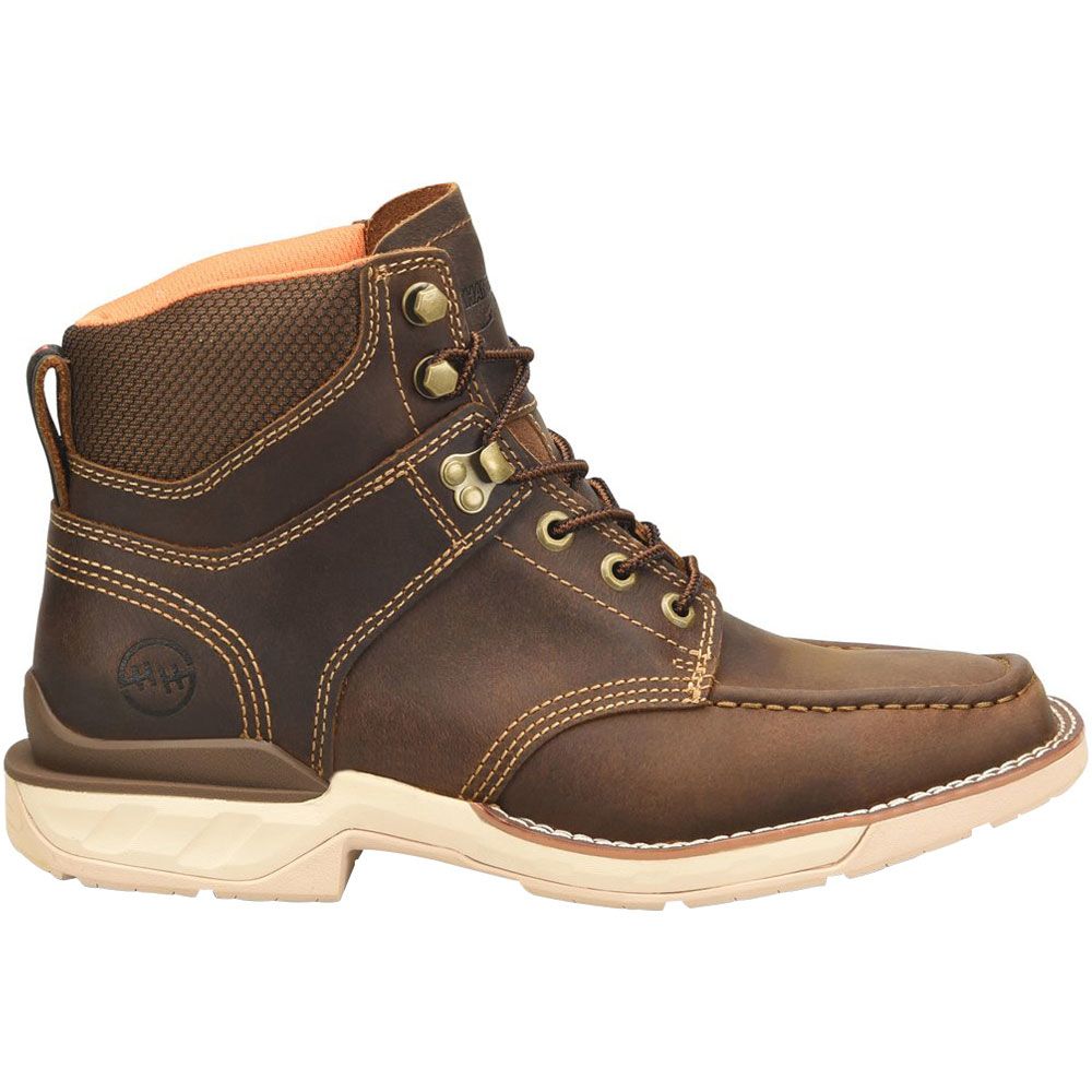 Double H DH5372 Brunel Non-Safety Toe Work Boots - Mens Medium Brown Side View