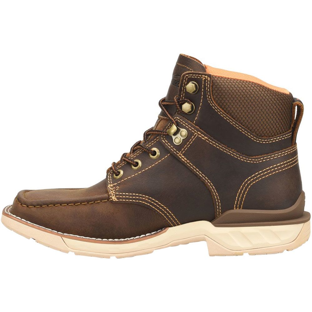 Double H DH5372 Non-Safety Toe Work Boots - Mens Medium Brown Back View
