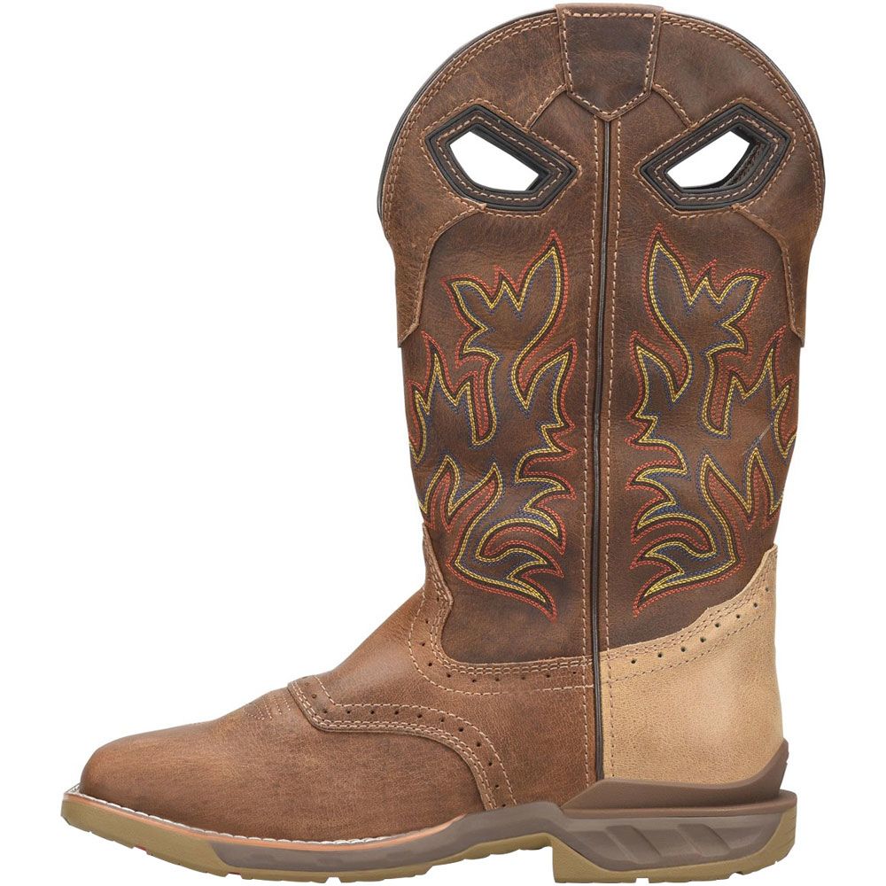 Double H Malign DH5378 Phantom Rider Mens Western Boots Tan Back View