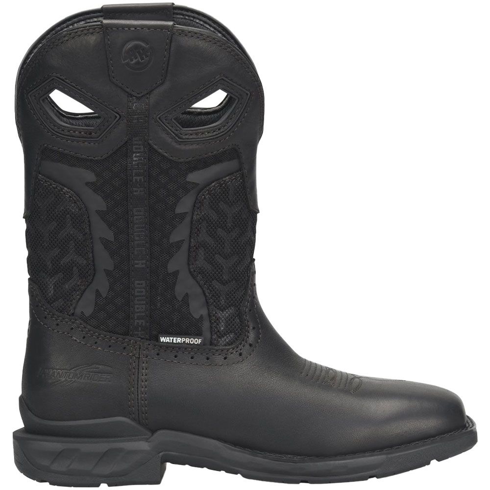 Double H Shadow DH5381 Mens Western Boots Black Side View