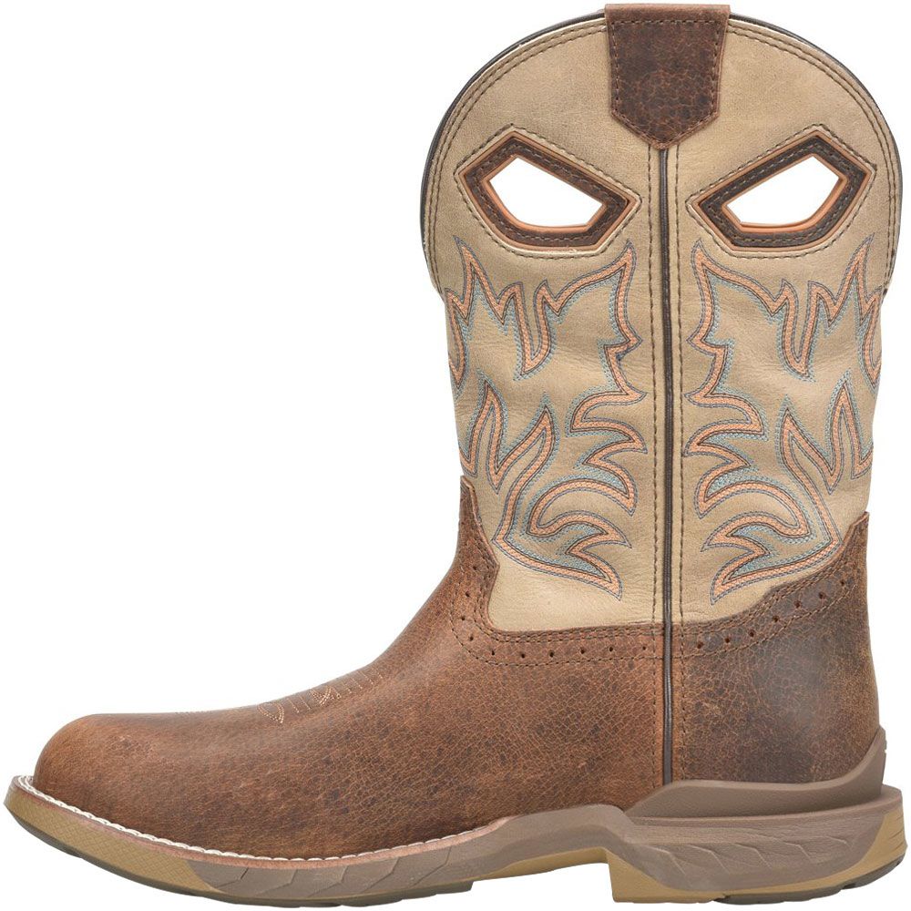 Double H DH5385 Prophecy Mens Western Boots Tan Back View
