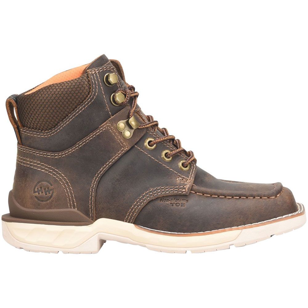 Double H Spirit DH5386 Womens Composite Toe Work Boots Brown Side View