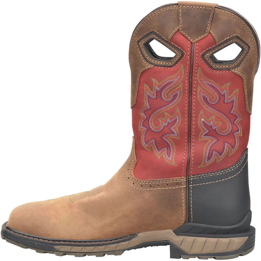 Double H Symbol DH5395 Composite Toe Work Boots - Mens Dark Brown Back View