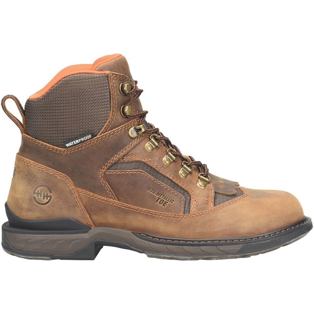 Double H Brigand DH5424 Composite Toe Work Boots - Mens Dark Brown Side View
