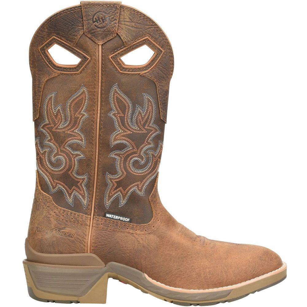 Double H Vengeance 12" Utoe Western Boots - Mens Dark Brown Side View