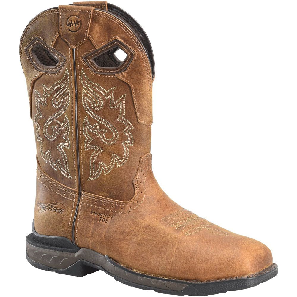 Double H Lonetree 11" SD Roper Composite Toe Work Boots - Mens Dark Brown