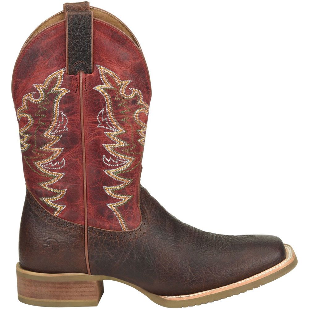 Double H DH6017 Clifton Mens Western Boots Medium Brown Side View