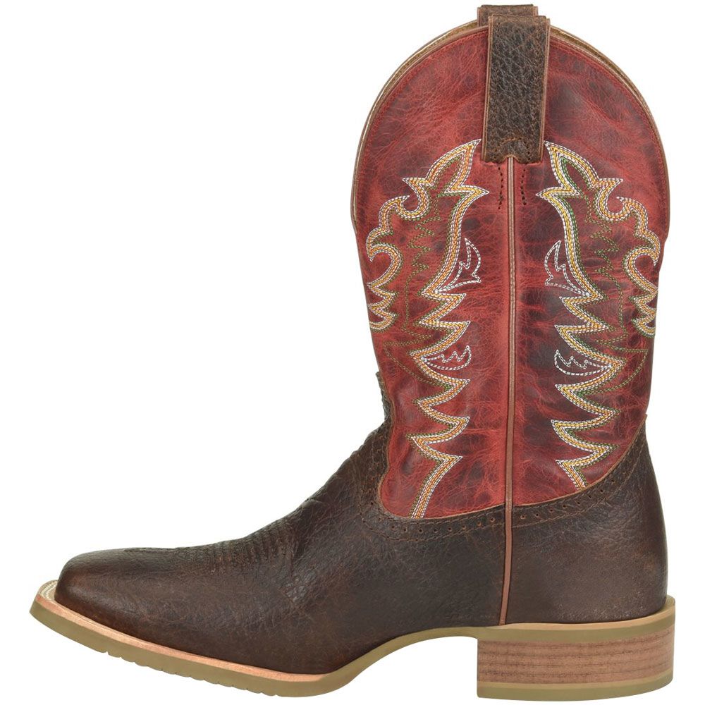 Double H DH6017 Clifton Mens Western Boots Medium Brown Back View
