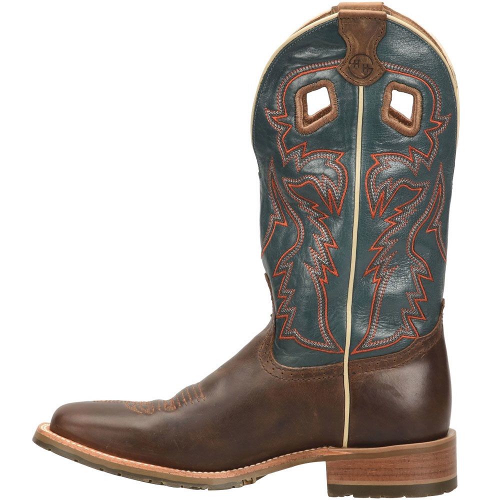 Double H DH7021 Elliot Western Boots - Mens Dark Brown Back View