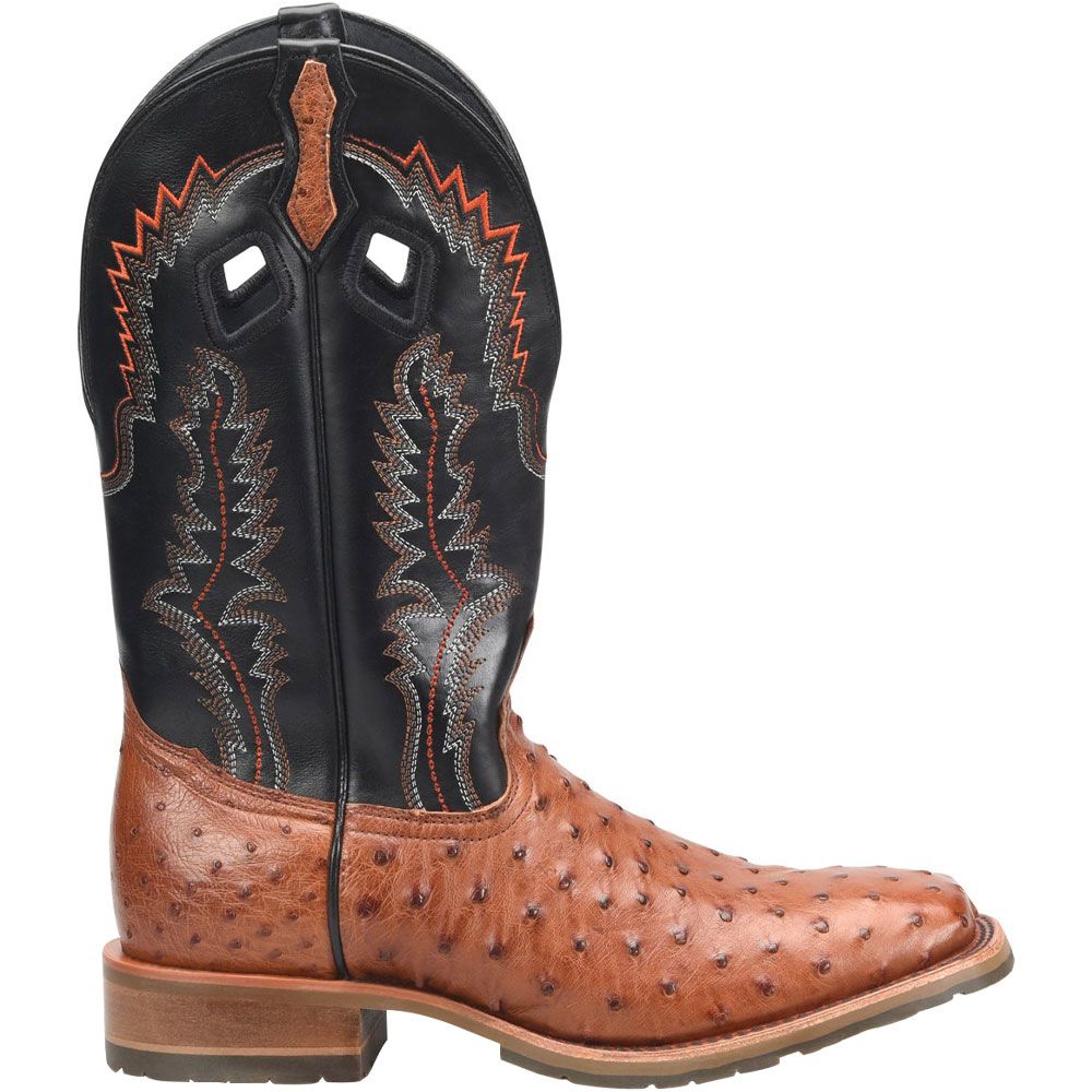 Double H DH7024 Cason Western Boots - Mens Gray Black Side View