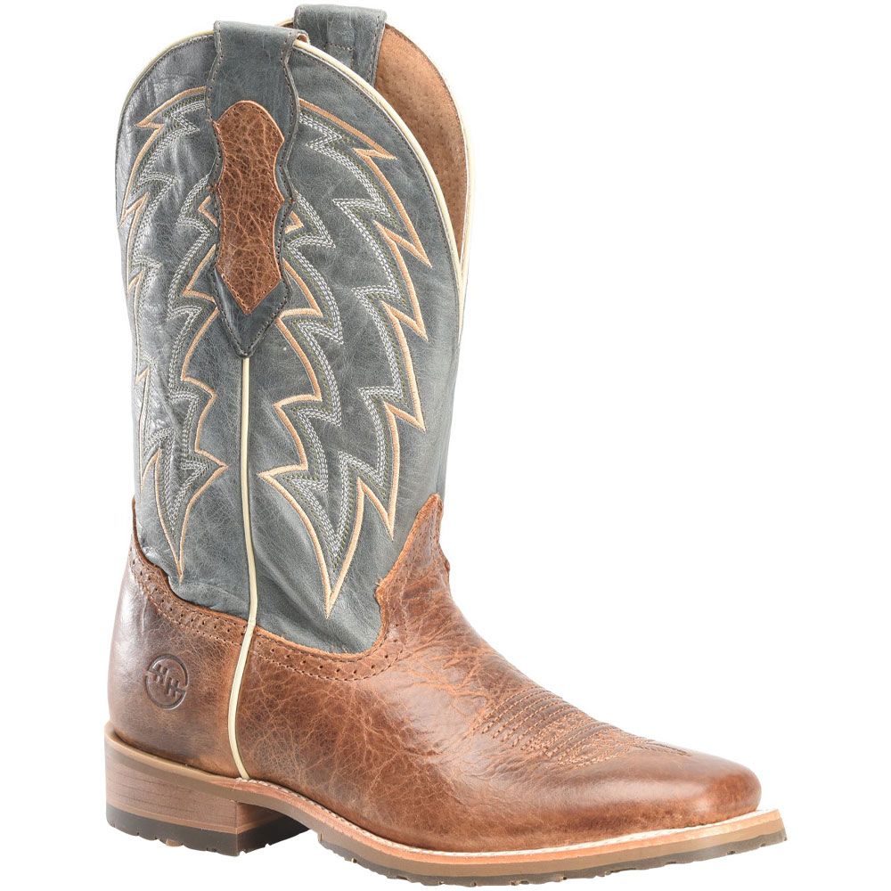 Double H DH7026 Leland Mens Western Boots Blue