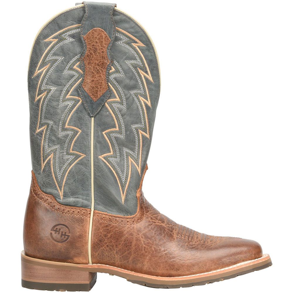 Double H DH7026 Leland Mens Western Boots Blue