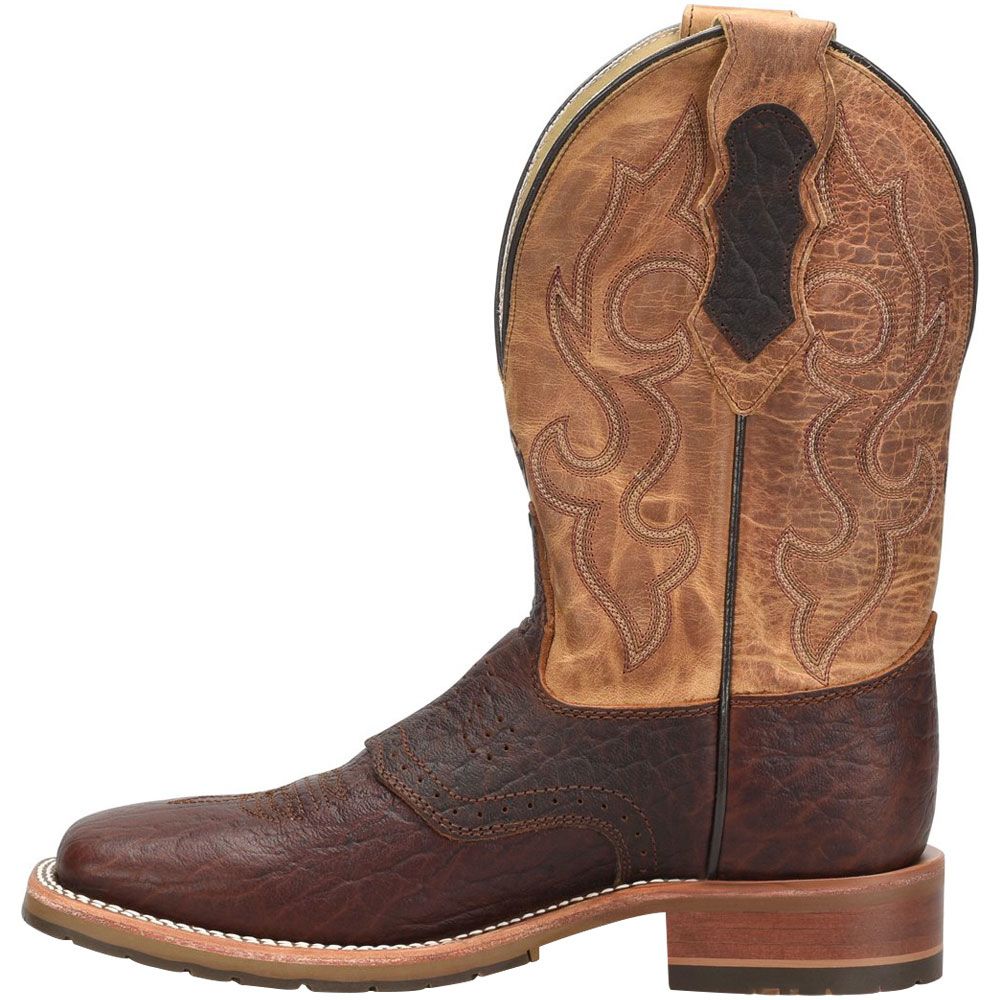 Double H Talache DH8305 11" Mens Western Boots Dark Brown Back View