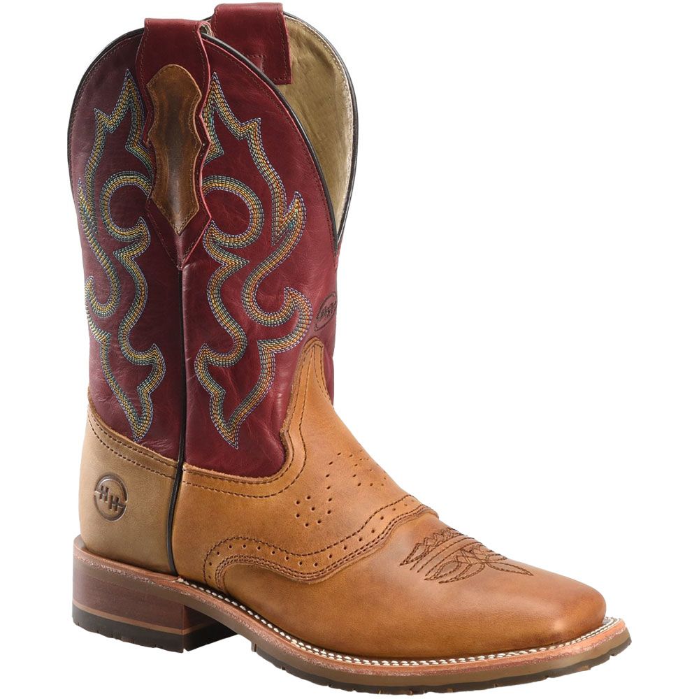 Double H Odie DH8556 11" Wd Sq Mens Western Boots Red