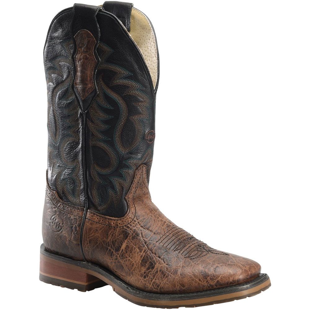 Double H Cliff DH8644 Mens 12 Inch Roper Western Boots Black