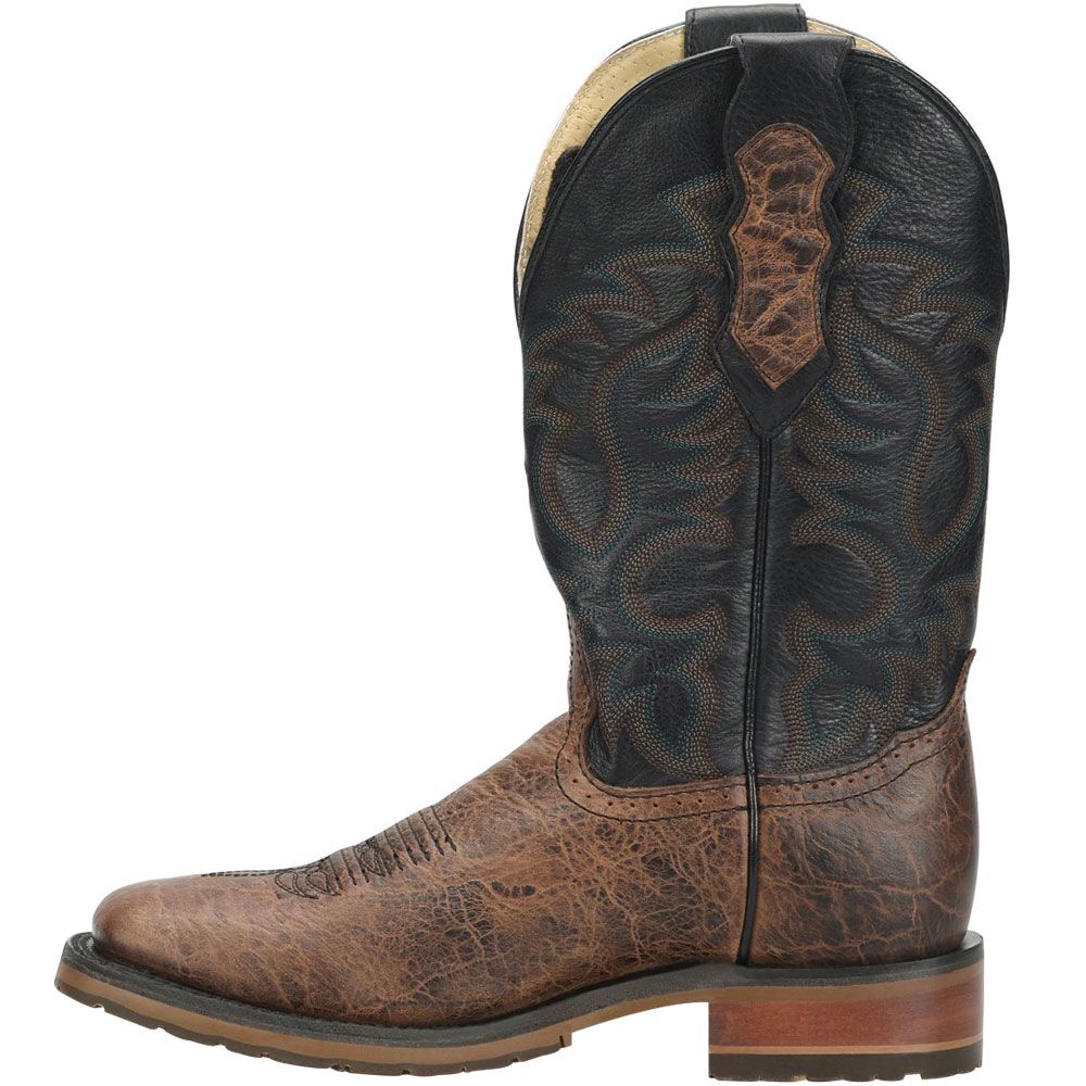 Double H Cliff DH8644 Mens 12 Inch Roper Western Boots Black Back View
