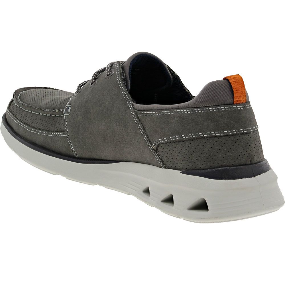 Dockers Saunders Lace Up Casual Shoes - Mens Grey Back View
