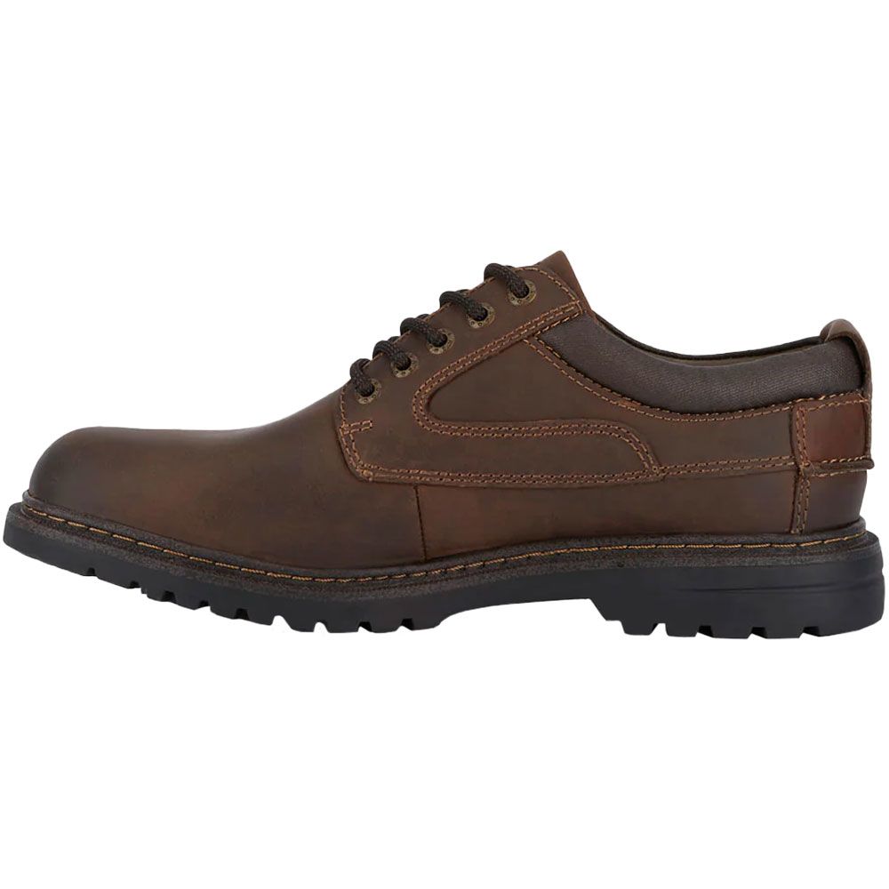 Dockers Warden Lace Up Casual Shoes - Mens Red Brown Back View