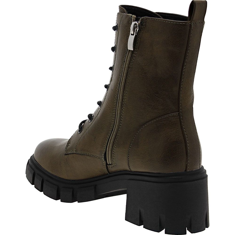 Dirty Laundry Newz Casual Boots - Womens Olive Back View