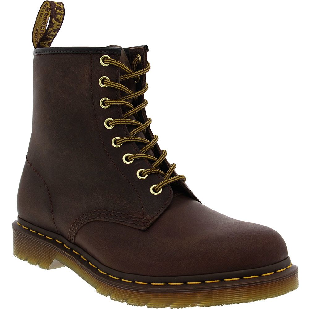 Dr. Martens 1460 Brown 8 Eye Lace Up Unisex Casual Boots Brown Crazy Horse