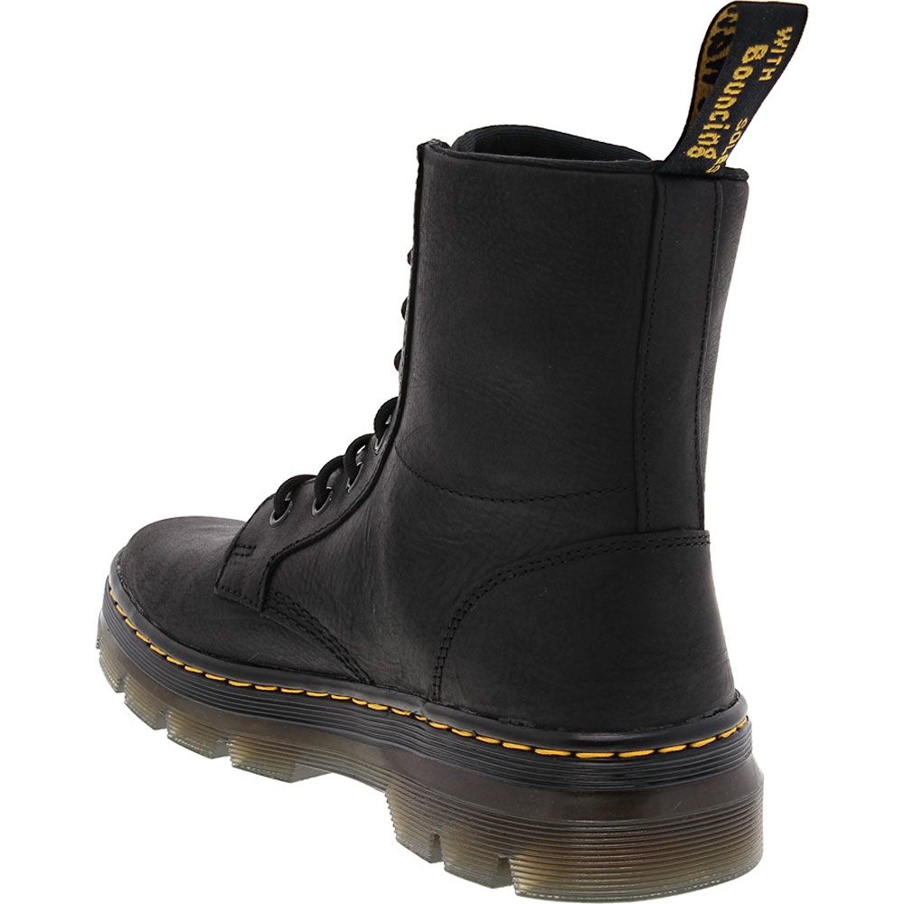 Dr. Martens Combs Leather Casual Boot - Mens Black Back View