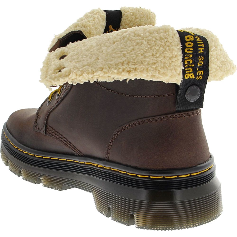 Dr. Martens Combs Fd Winter Casual Boots - Womens Dark Brown Back View