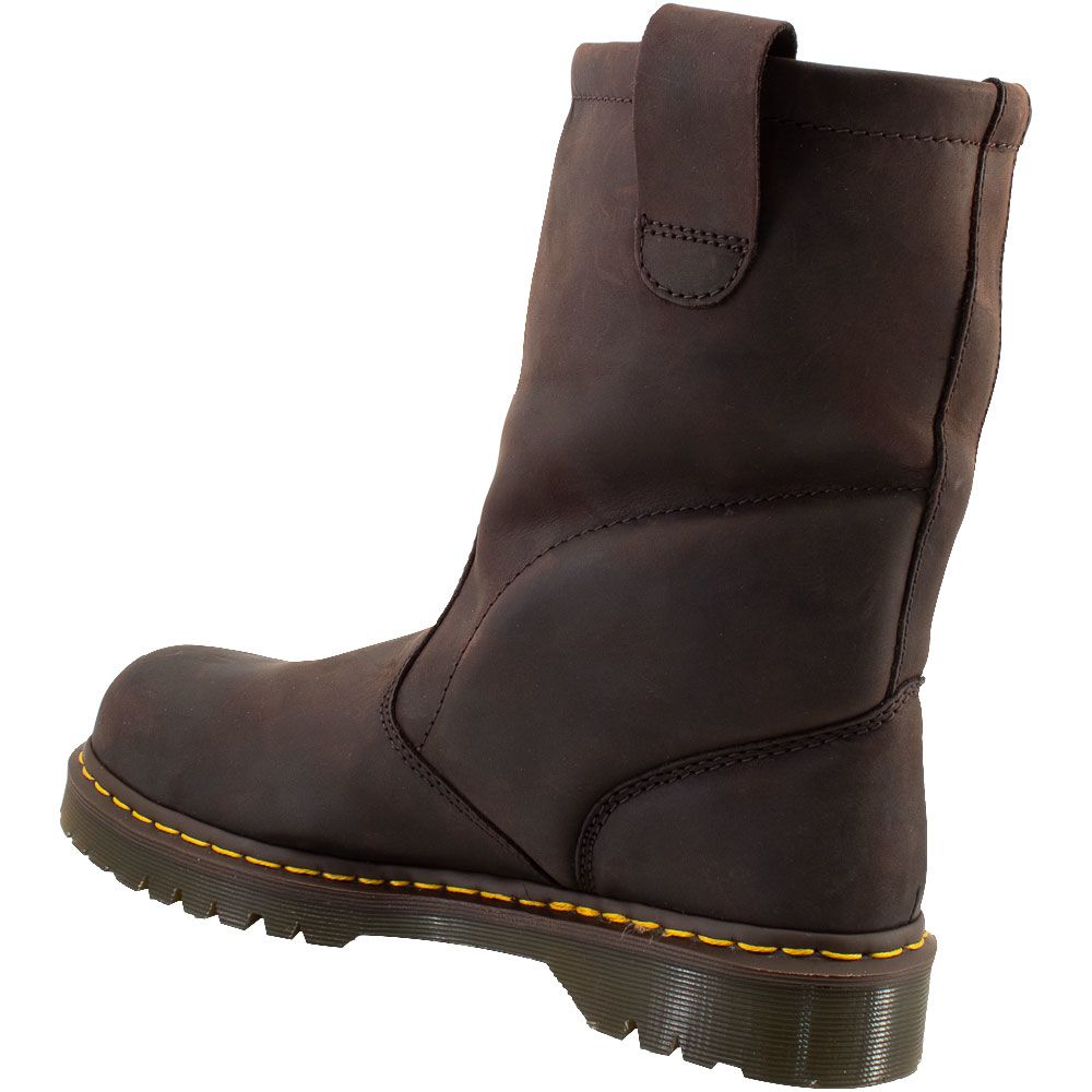 Dr. Martens Icon Safety Toe Work Boots - Mens Brown Back View