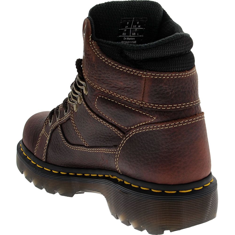 Dr. Martens Ironbridge Non-Safety Toe Work Boots - Mens Brown Back View