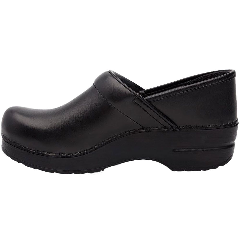 Dansko Professional Black Box Clogs Casual Shoes - Womens Black Back View