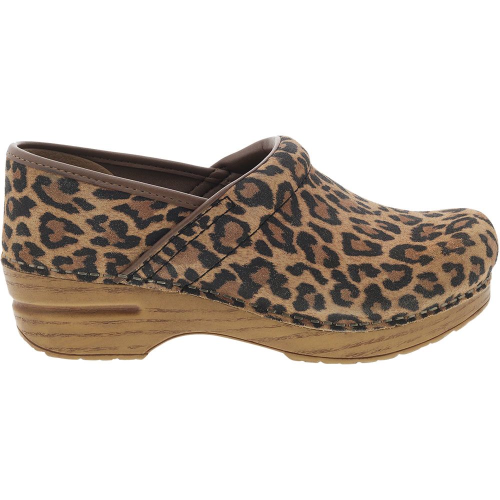 Dansko Professional Leopard Print Casual Shoes - Womens Leopard Side View