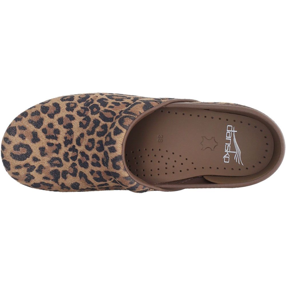 Dansko Professional Leopard Print Casual Shoes - Womens Leopard Back View