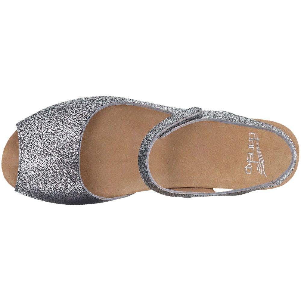 Dansko Marcy Sandals - Womens Pewter Back View