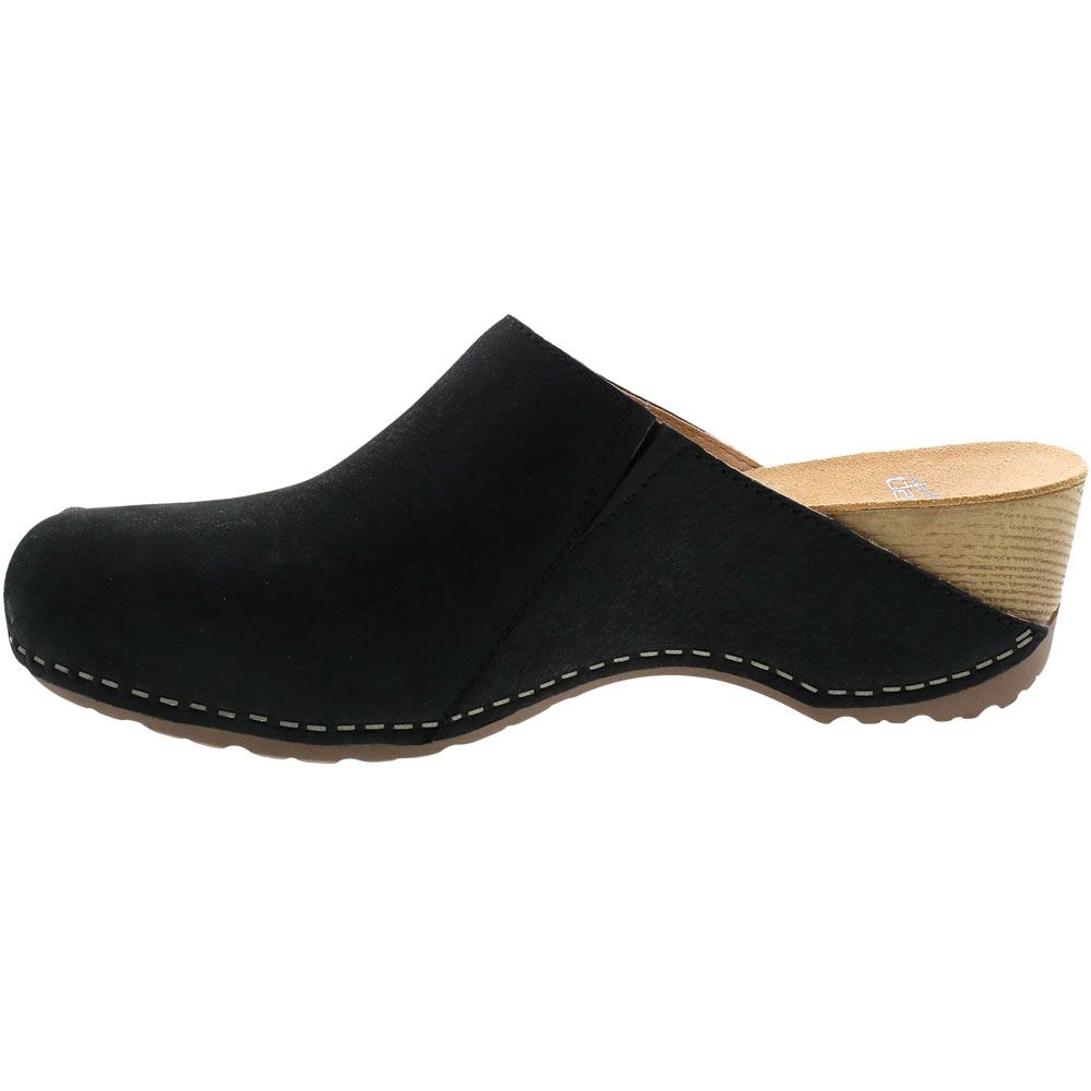 Dansko Talulah Clog Slip on Casual Shoes - Womens Black Back View