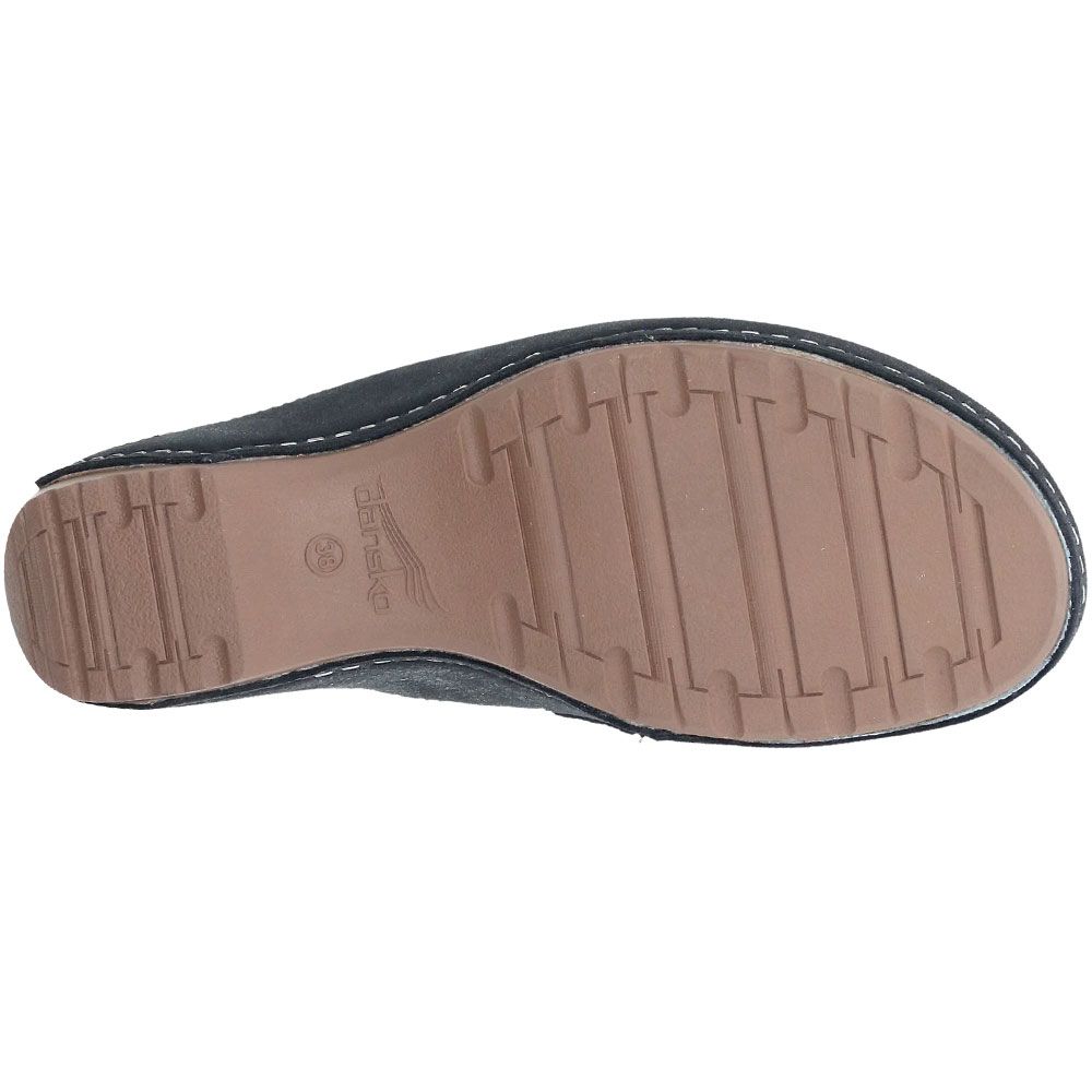 Dansko Talulah Clog Slip on Casual Shoes - Womens Black Sole View