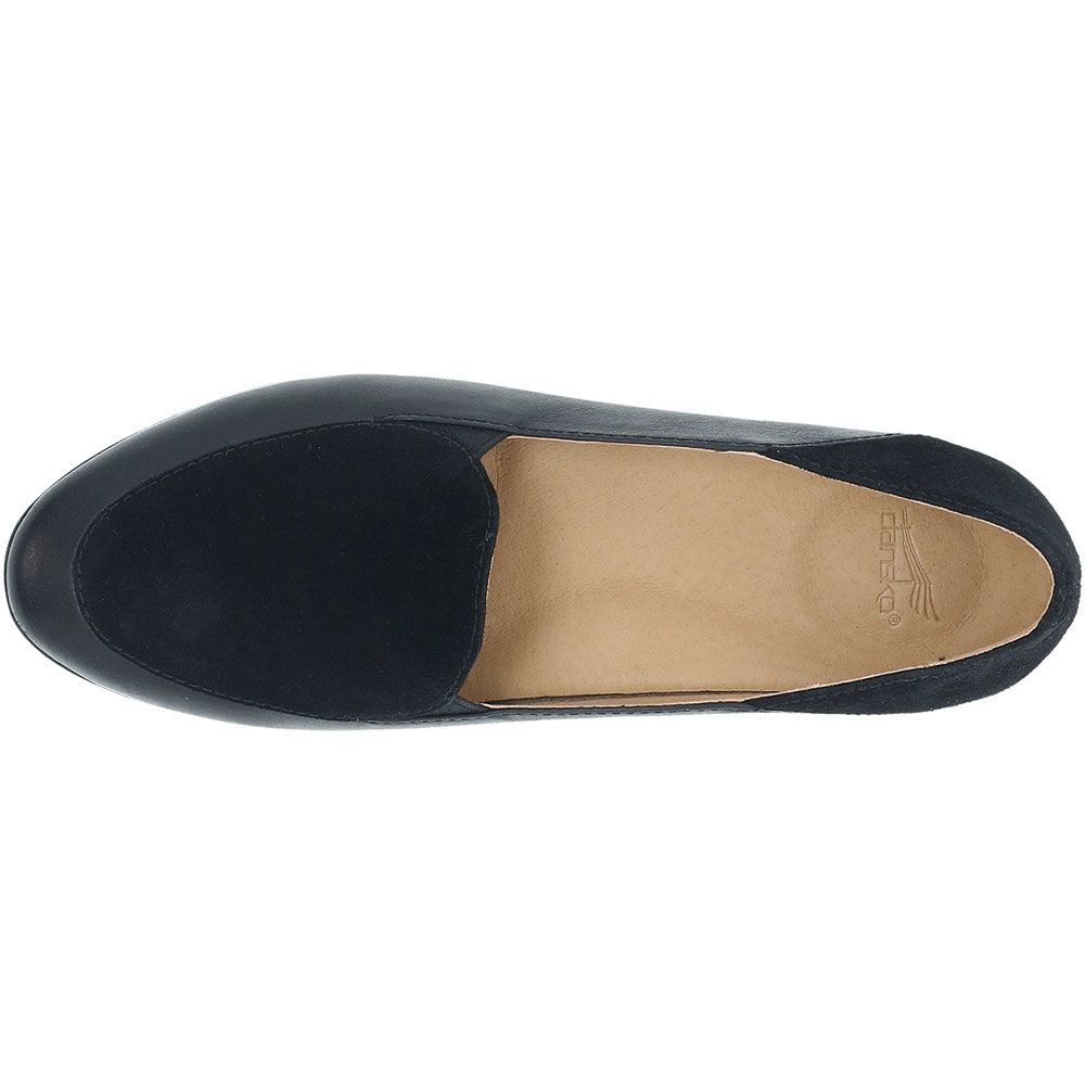 Dansko Lace Slip on Casual Shoes - Womens Black Back View